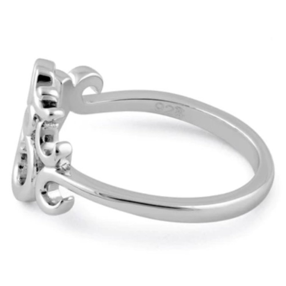 925 STERLING SILVER Om Symbol Ring - Picture 14 of 16